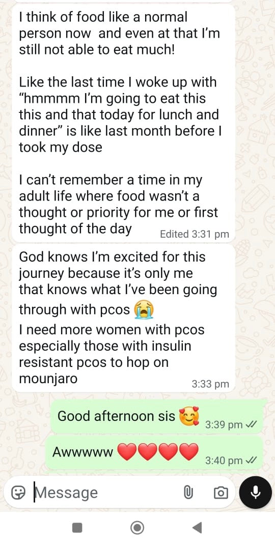 Tessy Lost 15kg on Mounjaro