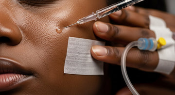 Image showing a collagen injection and IV drip