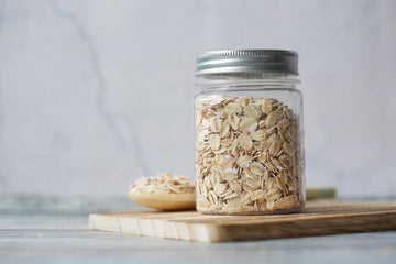 Image showing a jar of plain oats