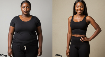 Image showing weight loss transformation with weight loss drugs
