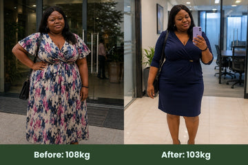 Image showing a woman diagnosed of pcos who lost 5kg weight with Tizaro weight loss injection