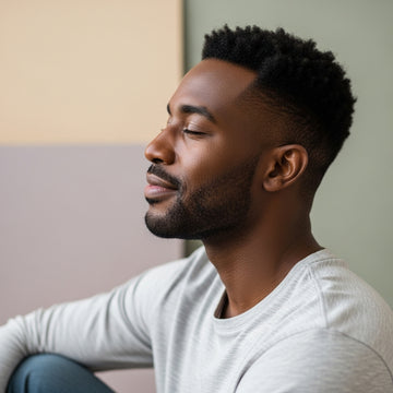 man glowing after receiving Magnesium IV drip