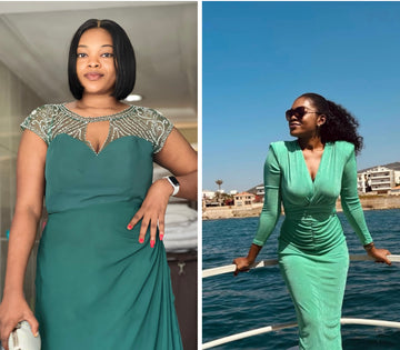 Image showing weight loss transformation with Mounjaro