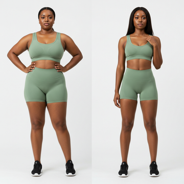 Photo showing before and after weight loss after consulting with HueBeautyGlam