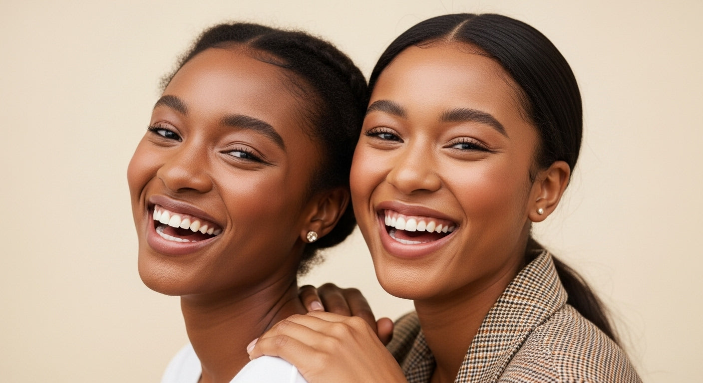 Women glowing after taking IV drips from HueBeautyGlam